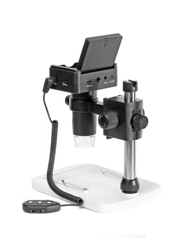 Tecnosky Microscopio portatile LCD con supporto