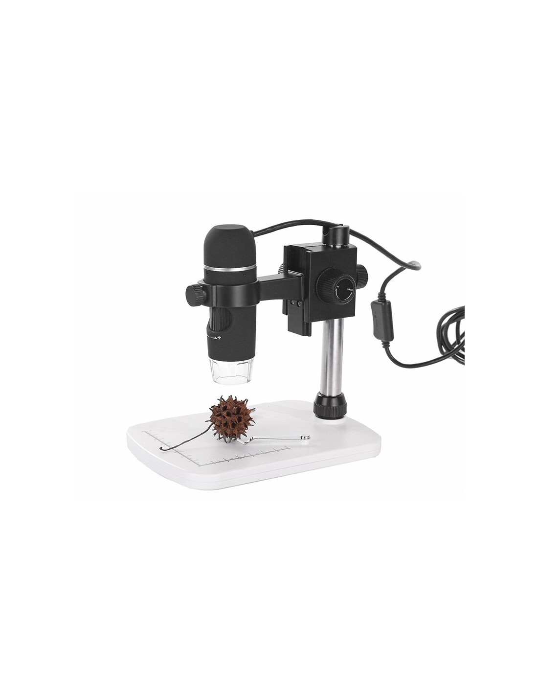 gfjfghfjfh Supporto per microscopio in Lega di Alluminio Portatile su e Giù Supporto per microscopio elettronico Digitale con Messa a Fuoco Manuale Regolabile 