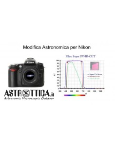 Astrottica Modifica Reflex Nikon Full Frame Super UV-IR cut