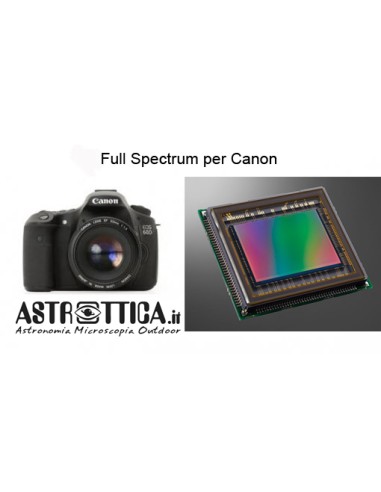 Astrottica Modifica Reflex Canon Full Frame Full Spectrum solo rimozione