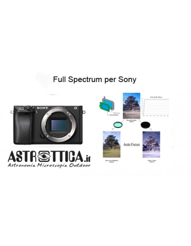 Astrottica Modifica Reflex Sony APS-C Full Spectrum con filtro