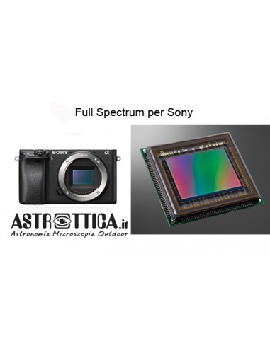 Astrottica Modifica Reflex Sony APS-C Full Spectrum solo rimozione