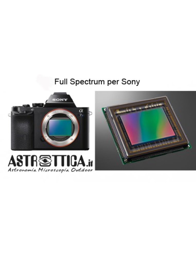 Astrottica Modifica Reflex Sony Full Frame Full Spectrum solo rimozione