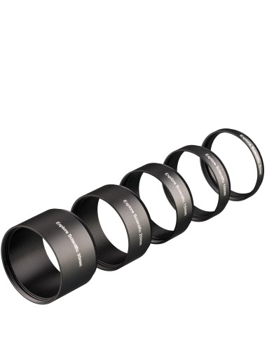 EXPLORE SCIENTIFIC Set di anelli di prolunga M48x0,75 - 5 pezzi (30, 20, 15, 10 e 5 mm)