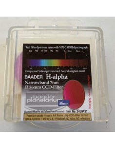 Baader Filtro H-alpha a banda stretta da 7nm FWHM, diametro 36 (rotondo)
