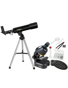 Telescopio compatto National Geographic + microscopio con supporto per smartphone