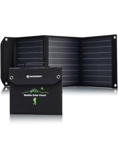 Caricabatterie solare portatile BRESSER 40 watt con alimentazione USB e CC