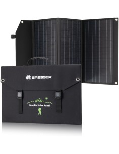 Caricabatterie solare portatile BRESSER 90 watt con alimentazione USB e CC
