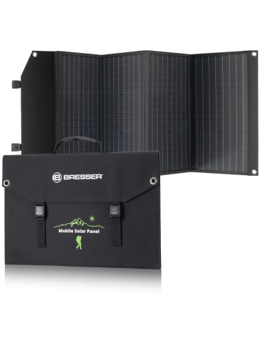 Caricabatterie solare portatile BRESSER 120 watt con alimentazione USB e CC