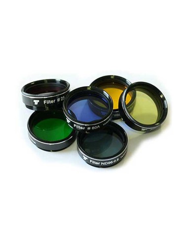 TS-Optics Set di filtri da 1,25" 5 filtri colorati + 1 filtro grigio per telescopi fino a 130 mm di apertura