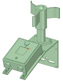 AMCAAG01 -- Staffa di montaggio AAG e anemometro