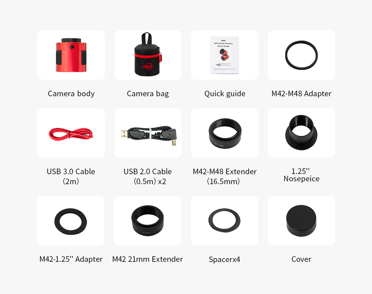   ASI585MC Pro è una nuova fotocamera deep sky ZWO basata sul sensore CMOS SONY 4k con formato 1/1.2″ e pixel da 2.9μm.  